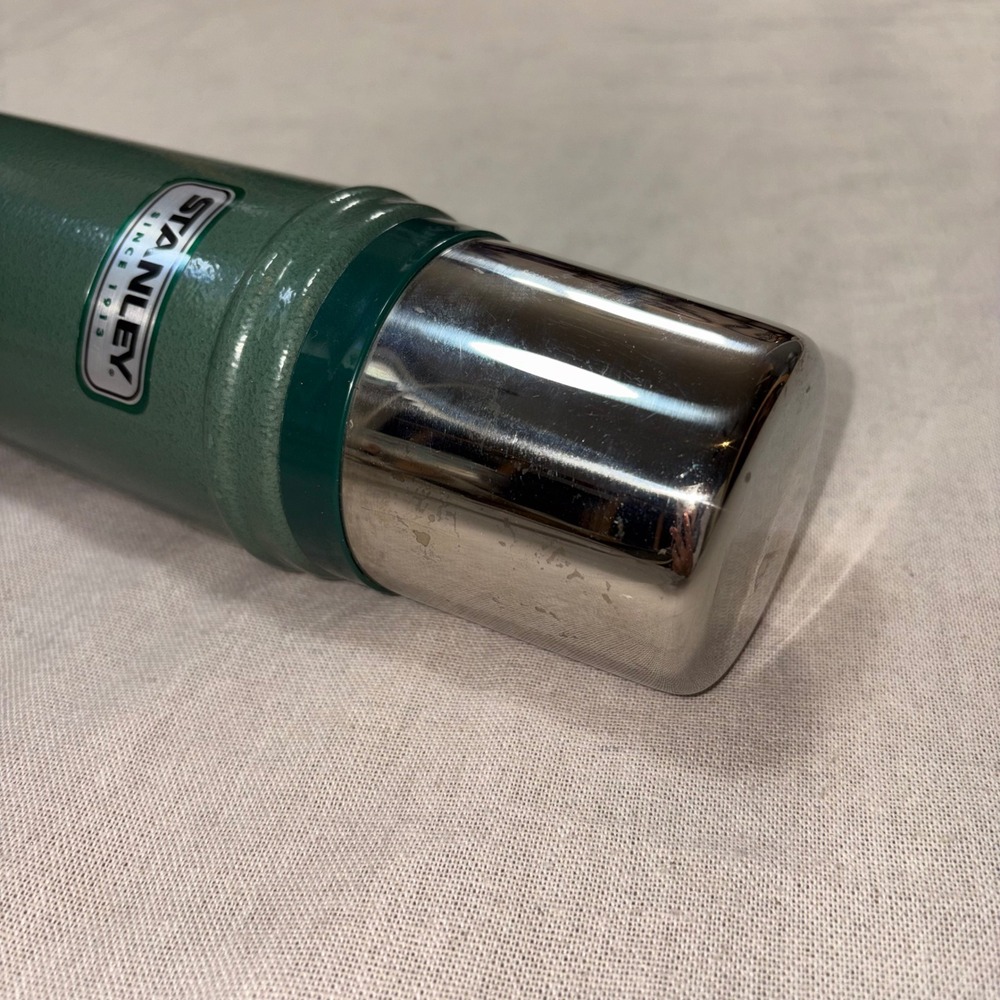 Stanley Classic Vacuum Insulated Thermos 16oz Hammertone Green Stainless Steel - Picture 4 of 8